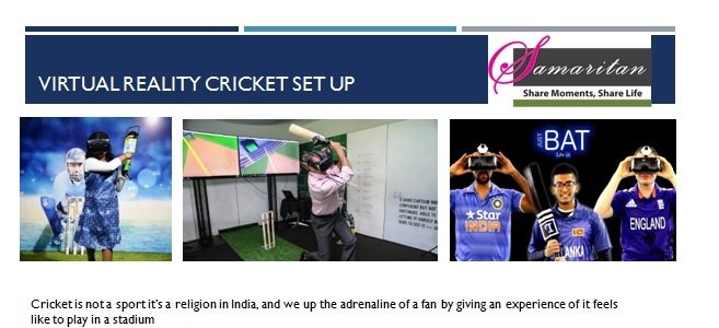 Virtual Reality Cricket Set Up